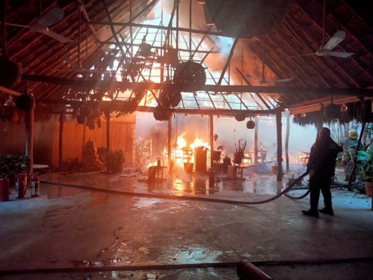 Tras incendio, piden a la comunidad gastronómica ayudar en la reconstrucción del restaurante “Kinich” de Izamal
